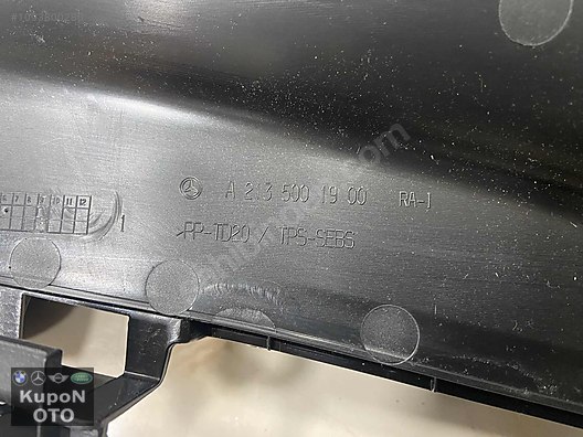 A2135001900 MERCEDES W213 ÖN PANEL ÜST HAVA BAKALİTİ SIFIR ORJ