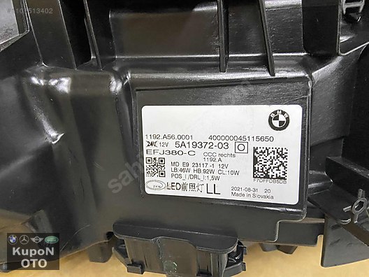 5A04584-4 5A19372-3 BMW 4 SERİSİ G22 LASER SAĞ FAR SIFIR ORJİNAL