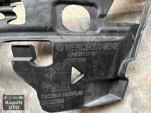 A2048850765 MERCEDES W204 SOL ÖN TAMPON BRAKETİ ÇIKMA STD ORJ