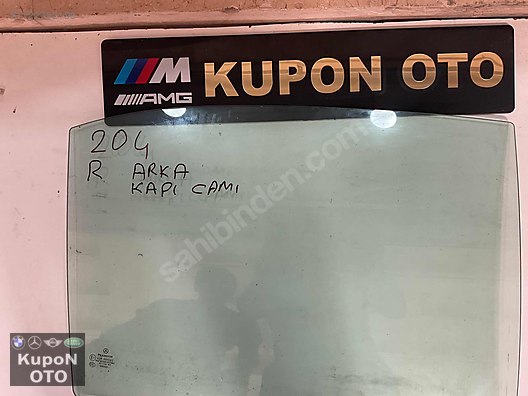 A1697350200 MERCEDES W204 SAĞ ARKA KAPI CAMI ÇIKMA ORJİNAL
