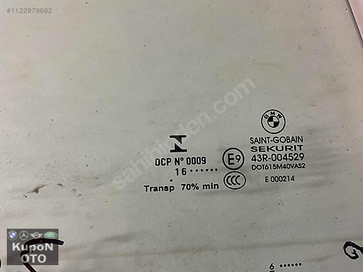 7391674 BMW F25 SAĞ ARKA KAPI CAMI ÇIKMA ORJİNAL