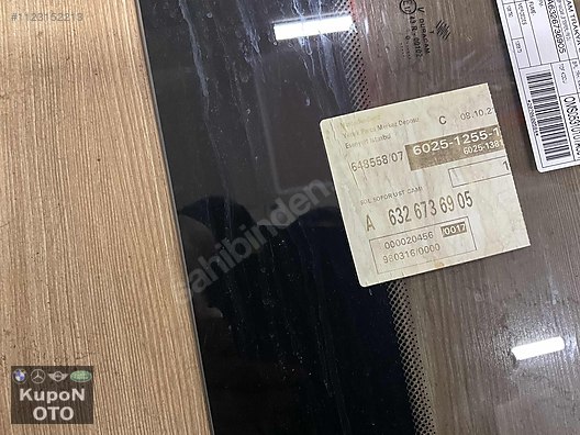 A6326736905 MERCEDES TOURİSMO SOL AYNA ETRAFI CAM SIFIR