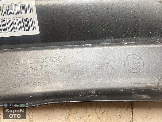 51128098694 8098694 BMW G30 LCİ M ARKA TAMPON DİFİZÖRÜ ÇIKMA ORJ