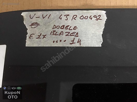 MERCEDES SPRİNTER W906 SAĞ ARKA KAPI CAMI ÇIKMA ORJİNAL