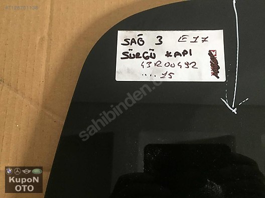 MERCEDES SPRİNTER W906 SAĞ SÜRGÜLÜ KAPI CAMI ÇIKMA ORJİNAL