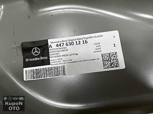 A4476301216 MERCEDES W447 W448 SOL ARKA PANEL ETEK SACI SIFIR