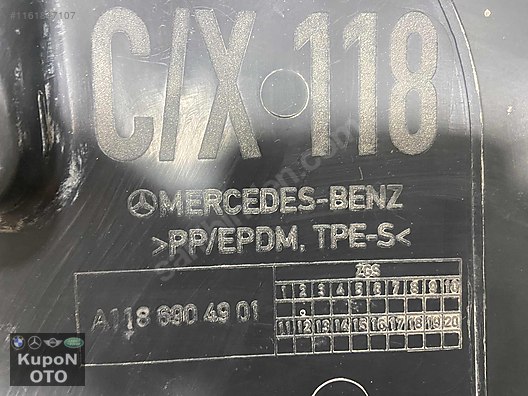 A1186904901 MERCEDES W118 SOL ÖN ALT KÜREK BAKALİTİ ÇIKMA