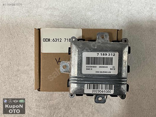 61127189312 7189312 E46 E60 E60 LCİ ADAPTİF FAR BEYNİ SIFIR