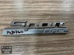 51147430760 7430760 BMW F52 G30 G31 G32 SPORT LİNE YAZISI ÇIKMA ORJİNAL